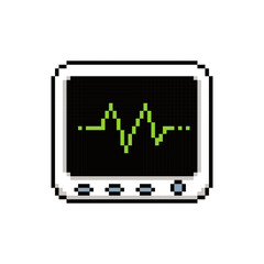 monitor vital sign pixel art