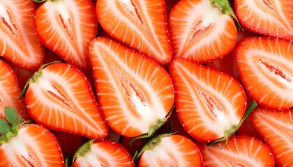 Close-up of sliced strawberries (1)