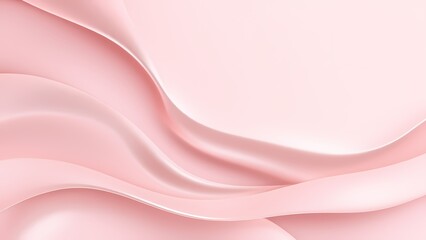 幾重にも重なるピンクの滑らかな光沢ウェーブ9