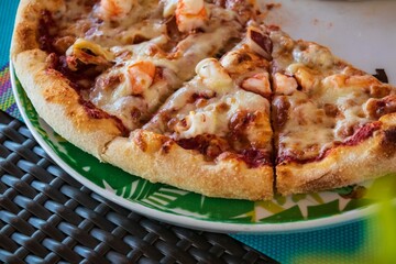 Delicious Shrimp Pizza Delight