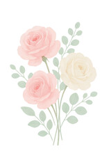 Fototapeta premium flower illustrations for greeting card decoration