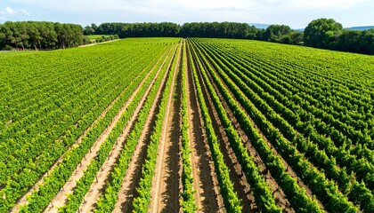 Aerial view of a vineyard (1)
