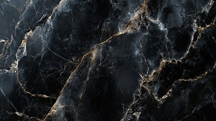 Elegant Black Marble Texture with Tilted Angle
