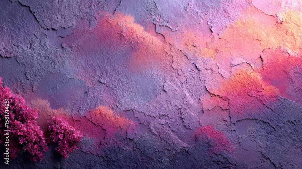 Poster sky and cloudscape palette: a vibrant sky and cloudscape painting in a surreal artistic style. featu