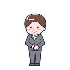 会社員／ななめ／男性 01