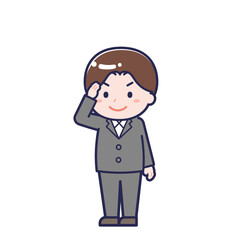 会社員／ななめ／男性 02