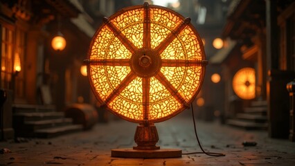 Picture of luminous wheel shaped object