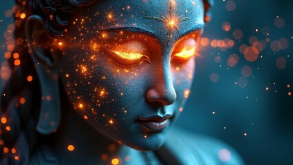 Luminous Buddha statue character image