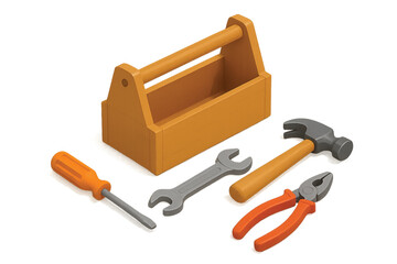 set of tools isolated