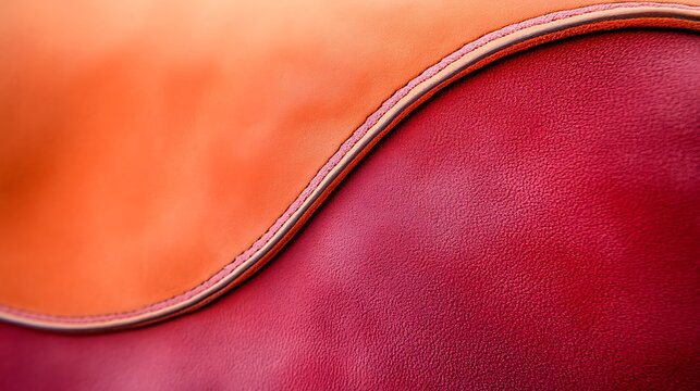 Abstract leather textures in orange and red