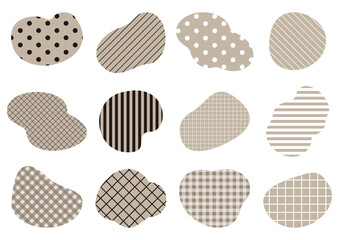 モダンな和風の流体シェイプ