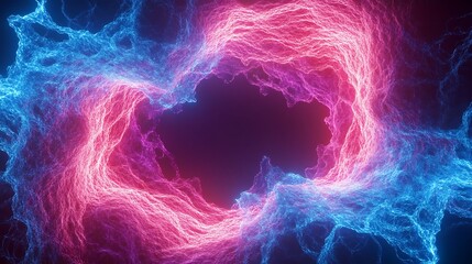 Abstract swirling energy vortexes