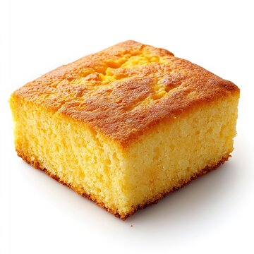Photo of Cornbread Isolated on white background