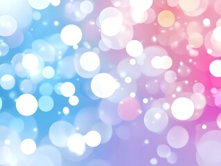 bokeh light vector effect, circular light dots in soft gradient overlaying white background
