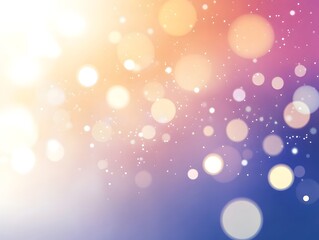 Obraz premium bokeh light vector effect, circular light dots in soft gradient overlaying white background 
