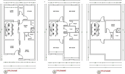 vector sketch illustration silhouette design site plan layout villa townhouse modern minimalist with interior furniture