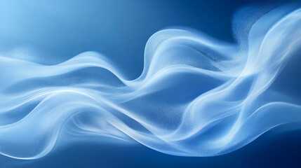 Fototapeta premium Abstract flowing blue and white