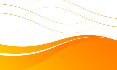 orange and white business wave banner background. overlapping vector waves background, vector illustration