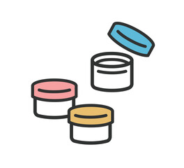 軟膏　ケース　のイラスト
