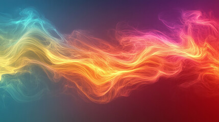 Obraz premium Abstract, colorful, flowing energy streams