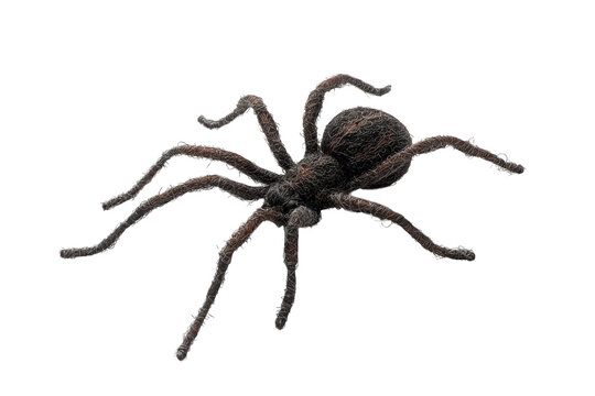 Isolated Spider on Black Background