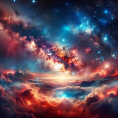 Obraz premium 121 Galactic Gathering The Milky Way a luminous misty band bridg