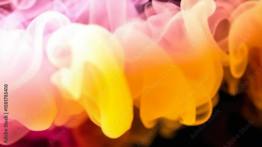 Poster vibrant swirls of colorful smoke create an abstract and artistic background with flowing patterns