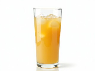 A clear glass filled with freshly squeezed apple juice