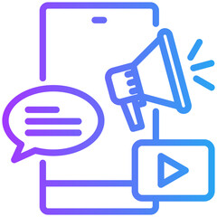 Advertisement icon for business risk, website, application, printing, document, poster design, etc