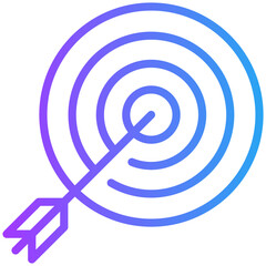 objective icon for business risk, website, application, printing, document, poster design, etc