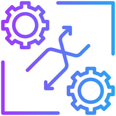 Changing icon for business risk, website, application, printing, document, poster design, etc