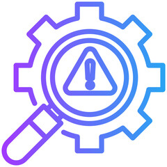 Risk icon for business risk, website, application, printing, document, poster design, etc