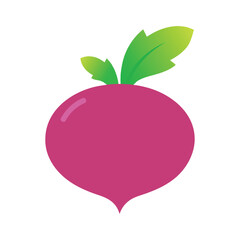 Beetroot icon on white background 