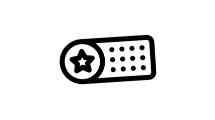 stamp minimalist line animation