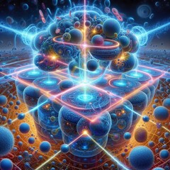 Hypothetical cross dimensional microbial exchange