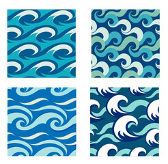 Seamless background with wave pattern. vector illustration