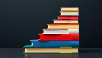 conceptual image of stacked books with titles like &acirc;&euro;&oelig;emotional intelligence&acirc;&euro;, &acirc;&euro;&oelig;mentorship&acirc;&euro;