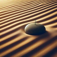 of perfectly raked sand