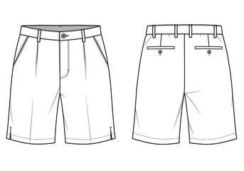 Pleated Perfection: A Tailored Sketch