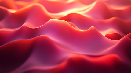 Obraz premium Abstract wavy surface of vibrant, warm hues