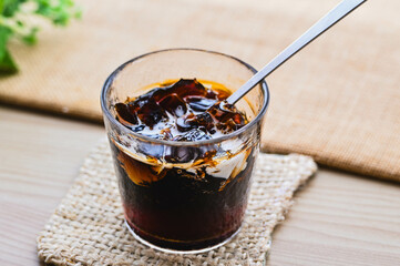ミルクがけコーヒーゼリー