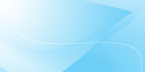 Abstract light blue background. Freeform lines, curves, waves and copy space.