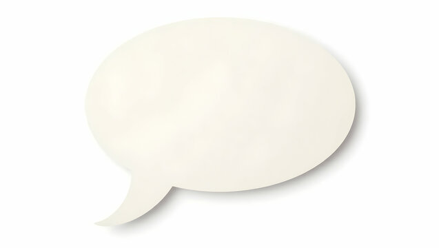 Symbol A speech bubble crafted from cutout stencil, styled in a stenciled format, displayed in angled layout view on a white background (2)