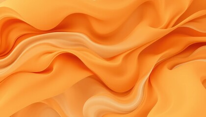 Fototapeta premium Abstract Orange Fluid Fabric Waves Background with a Modern and Artistic Aesthetic