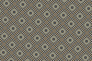 A sophisticated geometric pattern featuring intricate squares and diamonds, perfect for luxury home decor, fashion, and accessories. This elegant print adds modern style and complexity to any design