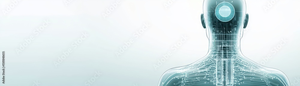 Poster highly detailed 3d rendering of a human body, exploring anatomical structures and systems