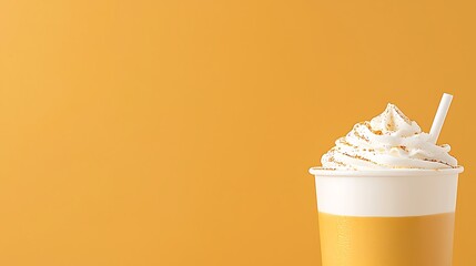 Pumpkin Spice Latte with Whipped Cream and Gold Glitter
