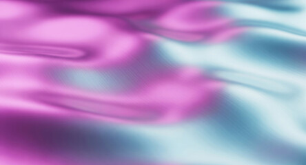 Fototapeta premium Abstract silky fabric with flowing pink and blue hues, smooth texture, soft lighting, modern artistic style, background for fashion or luxury branding