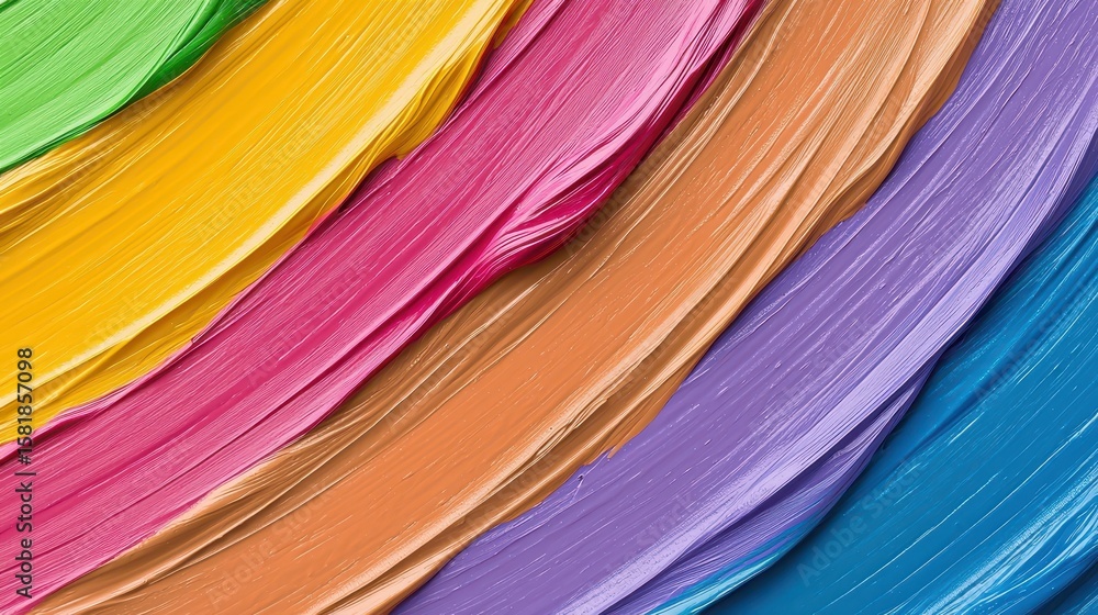 Poster colorful abstract background with dynamic paint strokes and textured design vibrant