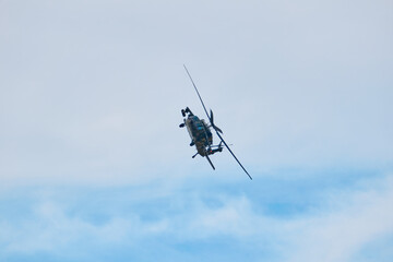 Colombian Air Force Black Hawk Helicopter in Flight